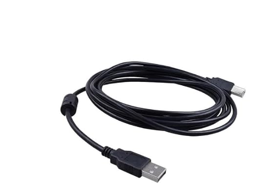 GLINK كابل USB للطابعة، نوع A إلى نوع B، 5 متر، أسود، عالي السرعة، متوافق مع طابعات الليزر والحبر والماسحات الضوئية