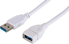 كابل وصلة USB KX 2981 من ذكر إلى USB أنثى 3.0 من كيندكس - رمادي، طول 5 متر