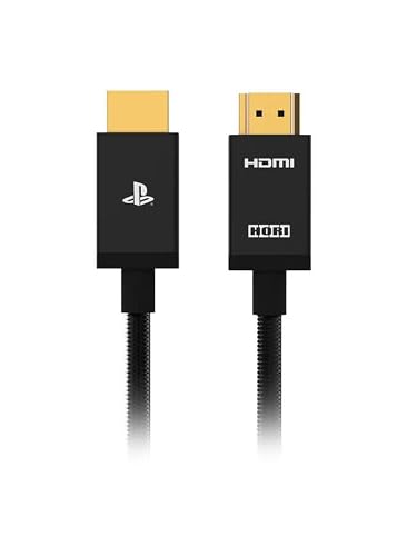 كيبل HDMI عالي السرعة لجهاز بلاي ستيشن | كيبل فيديو وصوت 4K UHD | موصلات مطلية بالذهب | متوافق مع شاشة تلفزيون بلاي ستيشن 4 وبلاي ستيشن 5 واكس بوكس بطول 5 متر