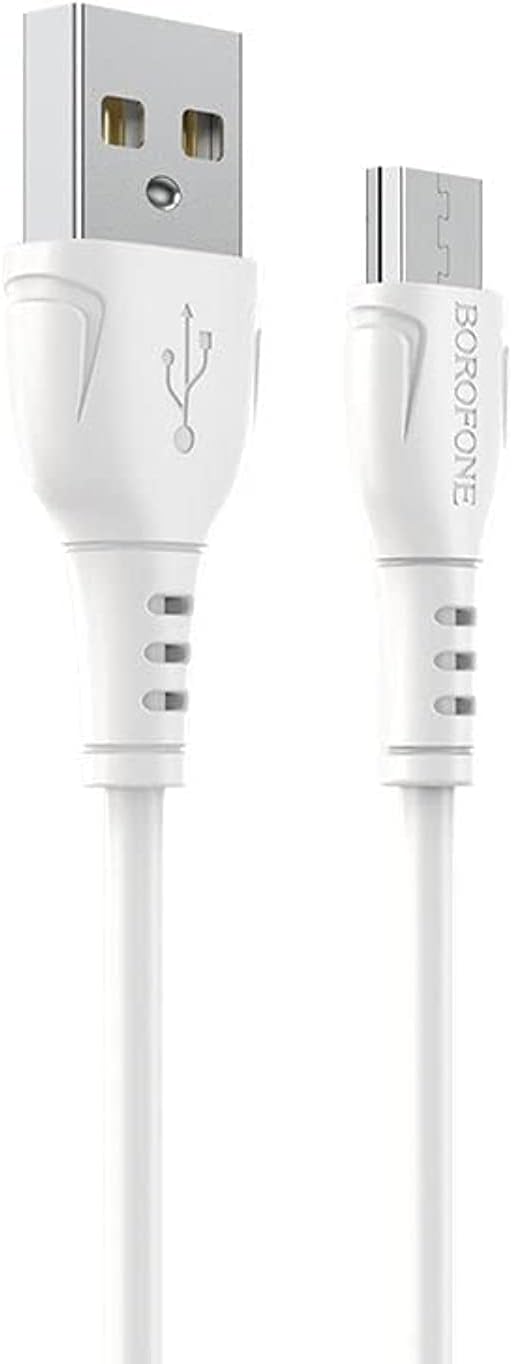 كابل من بوروفون بطول 1 متر نوع USB متوافق مع هواتف ذكية وأجهزة لوحية وأجهزة أندرويد