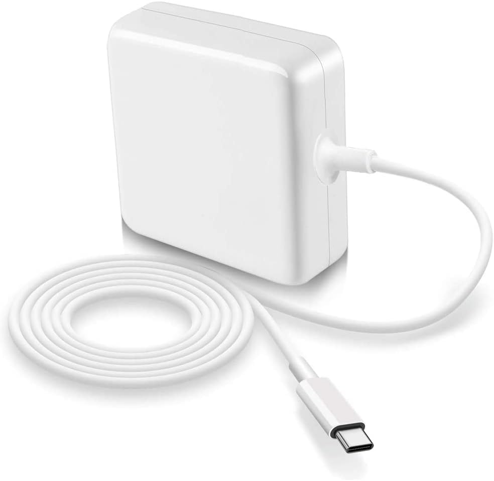 شاحن لاب توب USB C 87 وات لجهاز ماك بوك برو 13 15 16 بوصة من 2018 2019 2020 2021 اير الجديد محول طاقة نوع سي لايباد