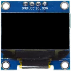 وحدة شاشة OLED 12864 ذاتية الإضاءة مقاس 0.96 بوصة بدقة 128×64 ومحرك SSD1306 I2C بصفوف صفراء وزرقاء لاردوينو وراسبيري باي وبيكو
