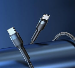 كابل بطول 1 متر نوع تايب-C إلى تايب-C متوافق مع لابتوب
