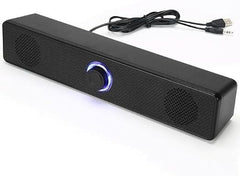 مكبر صوت ساوند بار للكمبيوتر سلكي وبلوتوث K2065bt مقبس 3.5 ملم + منفذ USB لأجهزة اللاب توب والكمبيوتر المكتبي والموبايل