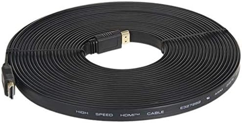 كابل HDMI v1.4 بطول 10 م | سلك طويل عالي السرعة مع إيثرنت ايه ار سي ثلاثي الابعاد | FHD 1080 بيكسل ون سكاي HD للتلفزيون واللاب توب والكمبيوتر وشاشة سي سي تي في | مطلي بالذهب والأسود