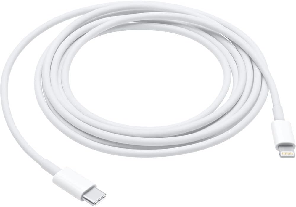 كابل USB نوع C الى لايتنينج بطول 1 متر، معتمد من ابل ومناسب للشحن السريع للايفون مغناطيسي -ابيض - مجموعة من 3