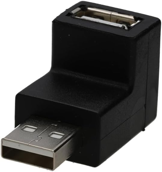 محول زاوية قائمة USB 2.0 ذكر الى انثى