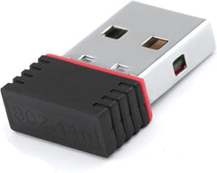 محول واي فاي USB بسرعة 150 ميجابت في الثانية بطاقة شبكة لاسلكية لأجهزة الكمبيوتر المكتبية واللاب توب يدعم ويندوز 10 و8 و7 ماك أو إس راسبيري Pi Pi2 من لوتيكو