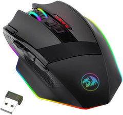 ريدراجون ماوس العاب سنايبر برو RGB 16 000 نقطة لكل بوصة | RED-M801P-RGB ، اسود
