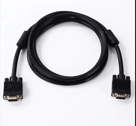 GLINK كابل VGA بطول 3 متر، كابل توصيل شاشة VGA ذكر إلى ذكر، أسود