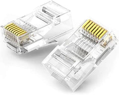 موصلات كابل إيثرنت لان 10 قطع لكات 5/5E لمنفذ RJ-45، لهاتف ذكي