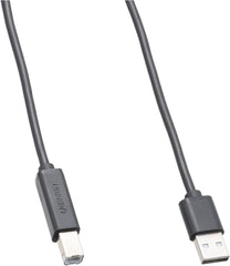 كابل طابعة USB 2.0 kx 2503 ذكر إلى ذكر لطابعة كانون ايبسون واتش بي وجيانج ليبل من كيندكس، 1.5 متر - أسود