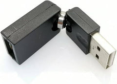 محول USB ذكر الى انثى بزاوية دوران مرنة 360 درجة USB 2.0