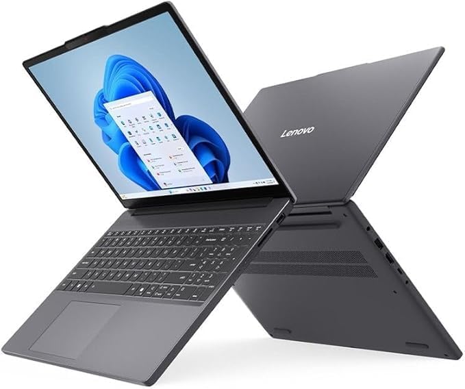 لابتوب لينوفو ايديا باد رفيع3 15IRH10 بمعالج انتل كورi5-13420H ورام 16 جيجابايتDDR5 وهارد SSD 512جيجابايت وشاشة15.3 بوصةIPS وبطاقة رسومات انتلUHD ونظام دوس مع شنطة وماوس WL310 83K100FLED، رمادي لونا