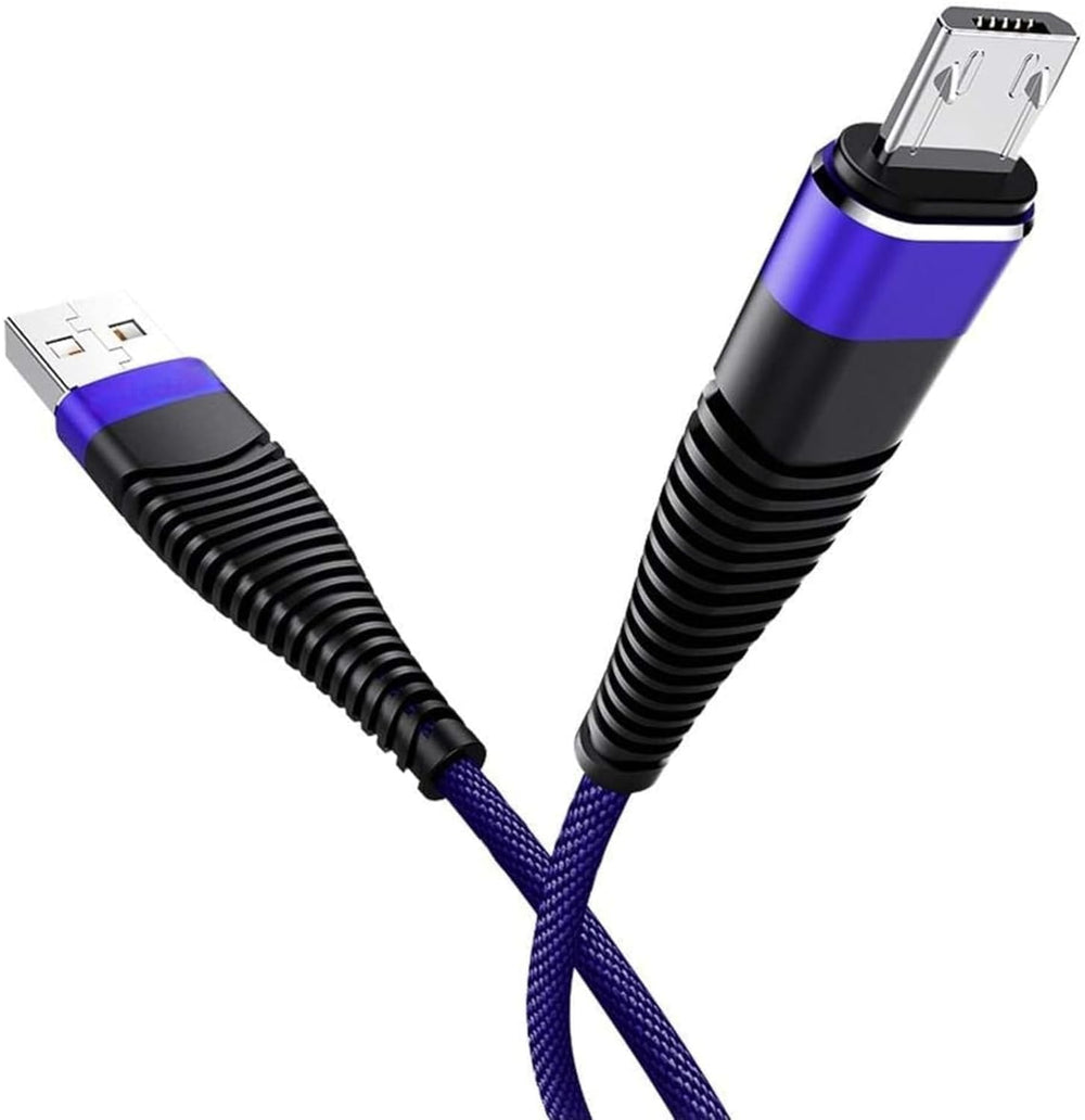 كابل Micro USB شحن سريع 30 وات تيربو - 5 أمبير- يدعم نقل البيانات - طول 2 متر (ضمان 365 يوم)