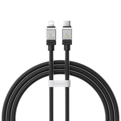 كابل شحن سريع 20 وات USB نوع C إلى لايتنينج بطول 2 م لجهاز آبل آيفون 14 برو ماكس و13 و12 و11 وX وXS ماكس، كابل نقل بيانات 480Mbps وسلك شاحن نوع C بوصلة من خليط معدني من الزنك من باسيوس، أسود