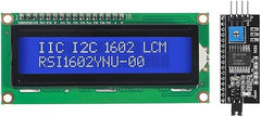 وحدة عرض LCD1602 I2C مع إضاءة خلفية زرقاء - شاشة LCD بحجم 2 × 16 مع محول I2C
