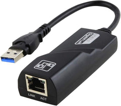 محول USB إلى ايثرنت 3.0 من انستولر سي سي تي في يضيف اتصال الشبكة إلى الكمبيوتر مع منفذ USB، محول ايثرنت 10/100/1000 جيجابت، محول شبكة سلكي للشبكة المحلية لأجهزة ماك بوك واي ماك برو وكروم بوك