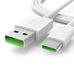 كابل شحن سريع ومزامنة بيانات بمنفذ USB نوع سي بطول 100 سم من سوبر فوك، متوافق مع موبايلات اوبو R15/رينو/رينو2/رينو 2 Z/رينو F/ريلمي X3/XT، ابيض