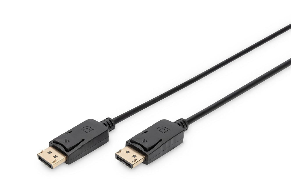 كابل ديسبلاي بورت - 60 هرتز UHD 4K مع مشبك وHBR 2 متوافق مع الشاشة وبطاقة رسومات الألعاب من ديجيتوس، طول 3 م