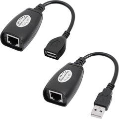 محول موسع ايثرنت USB 2.0 إلى RJ45 من ياكسيجاو قابس 50 متر لمحول كابل تمديد كات 6 - 5 - 5e