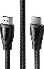 كابل HDMI 2 متر HDMI 8K HDMI 2.1 فائق السرعة 48Gbps 8K@60Hz HDMI سلك مضفر ديناميكي HDR دولبي فيجن eARC متوافق مع ماك بوك برو 2021 سويتش PS5 PS4 Xbox روكو UHD TV جهاز عرض بلو راي من يوجرين
