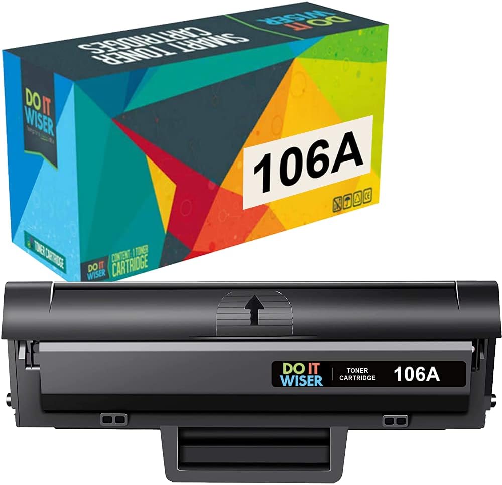 خرطوشة حبر اسود بديلة 106A W1106A لطابعات ليزر اتش بي 107a 107r 107w MFP 135a 135r 135w 135wg 137fnw 137fwg من دو ات ويزر (عبوة واحدة)