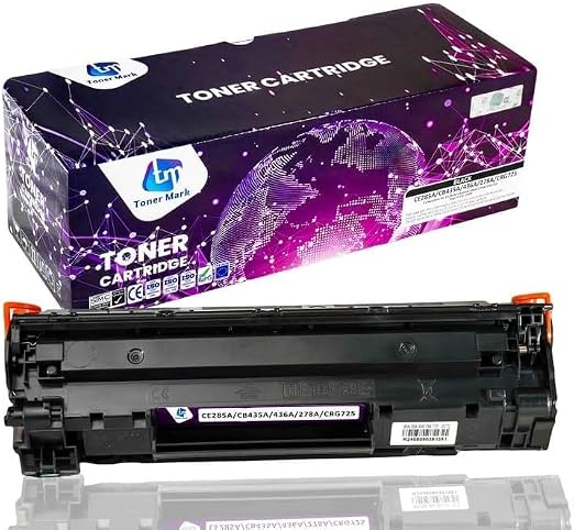 خرطوشة حبر ليزر 85A من تونر مارك متوافقة مع H-CB435A/CB436A/CE278A/CE285A ، لون أسود