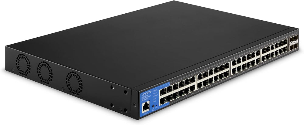 محول PoE GB + مُدار بـ48 منفذ مع 4 10G SFP+ Uplinks W740 متوافق مع TAA LGS352MPC