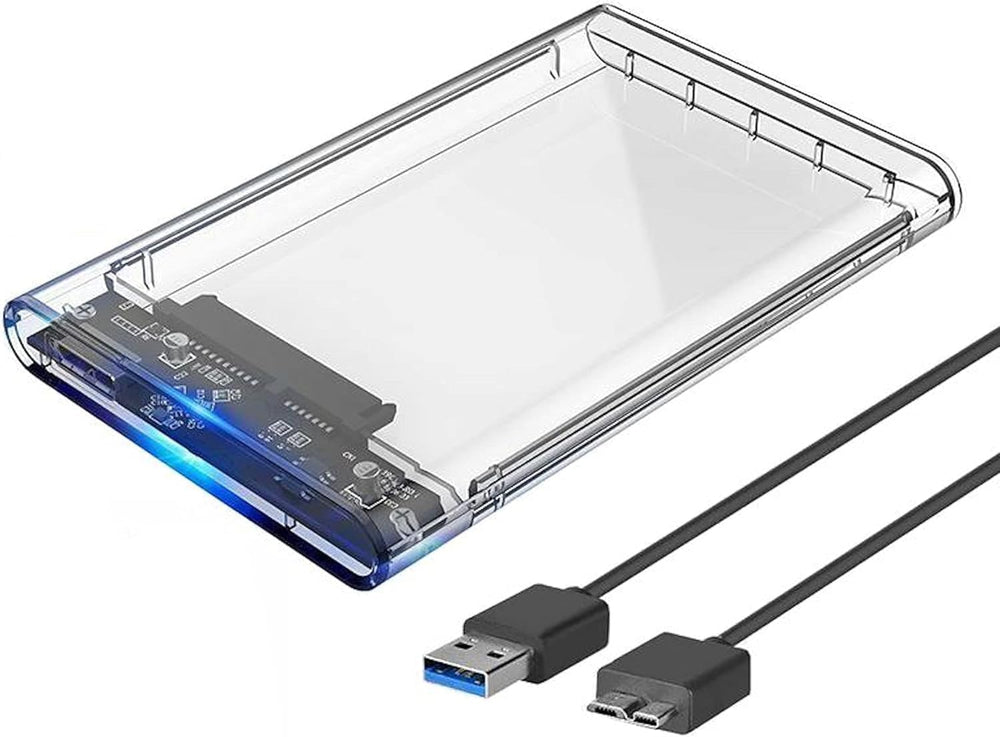 تيكزون حافظة قرص صلب خارجي 2.5 انش بمنفذ USB 3.0، محول ساتا الى USB بدون ادوات، حافظة قرص صلب محمولة لقرص صلب ساتا 2.5 انش وهارد SSD