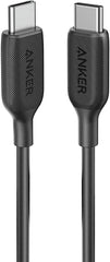 كابل باورلاين 3 بمنفذ USB-C الي USB-C 2.0 من انكر، بطول 3 قدم - اسود، لباور بنك