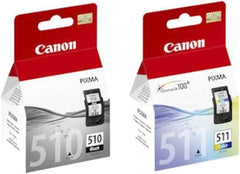 خرطوشة حبر اصلية من كانون PG510 سوداء وCL511، لطابعات بيكسما MP495 - سوداء