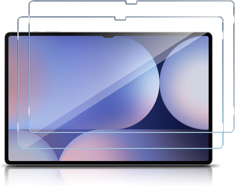 شاشة حماية متوافق مع سامسونج جالكسي تاب S10 الترا وS9 الترا بقطعتان من الزجاج المقوى المقاوم للخدش بدرجة صلابة 9 عالية الدقة HD خالية من الفقاعات ومضادة لبصمات الأصابع من هاوفن