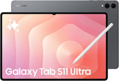 سامسونج تابلت جالكسي تاب S11 الترا، بتقنية الذكاء الاصطناعي، رمادي، 5G، ذاكرة RAM 12GB، تخزين 512GB، تصميم خفيف الوزن، سامسونج Dex (اصدار الامارات العربية المتحدة)