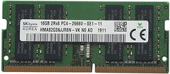 ذاكرة رام أصلية 16GB (16 جيجا بايت × 1) DDR4 متوافقة مع لابتوب الألعاب، سرعة 2666 ميجا هرتز، ترقية ذاكرة الوصول العشوائي للاب توب PC4-21300 SODIMM (رتبة مزدوجة × 8) CL19؛ 1.2 فولت ((صنع في كوريا))