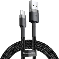 كابل كافيول USB لاجهزة من نوع سي 3 امبير 0.5 متر باسيوس هاتف ذكي حاسوب لوحي محمول