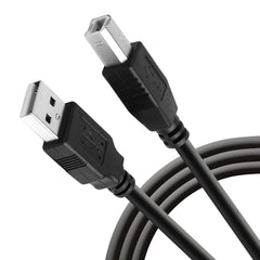كابل طابعة Z1063 USB 2 ذكر إلى للسكانر-طابعة اتش بي وكانون وديل وابسون وليكسمارك وزيروكس وسامسونج وغيرها من زونيك 3 متر أسود