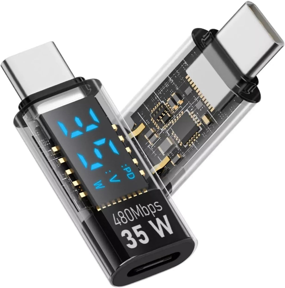 محول USB-C ذكر إلى لايتنينج أنثى، شحن سريع 35 وات، نقل بيانات 480 ميجابت لكل ثانية، متوافق مع سلسلة ايفون 15 وايباد اير وغيرها من اجهزة USB-C (الصوت غير مدعوم)