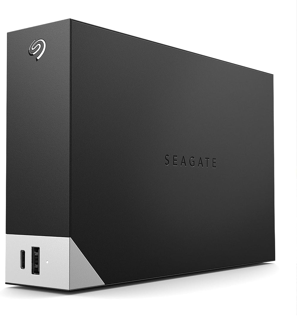 قرص صلب خارجي وان تاتش هاب سعة 6 تيرابايت بمنفذ USB سي وUSB 3.0 للكمبيوتر الشخصي والمكتبي واللاب توب وماك مع اشتراك 4 شهور في خطة ادوبي كرياتيف كلاود فوتوجرافي (STLC6000400) من سيجيت