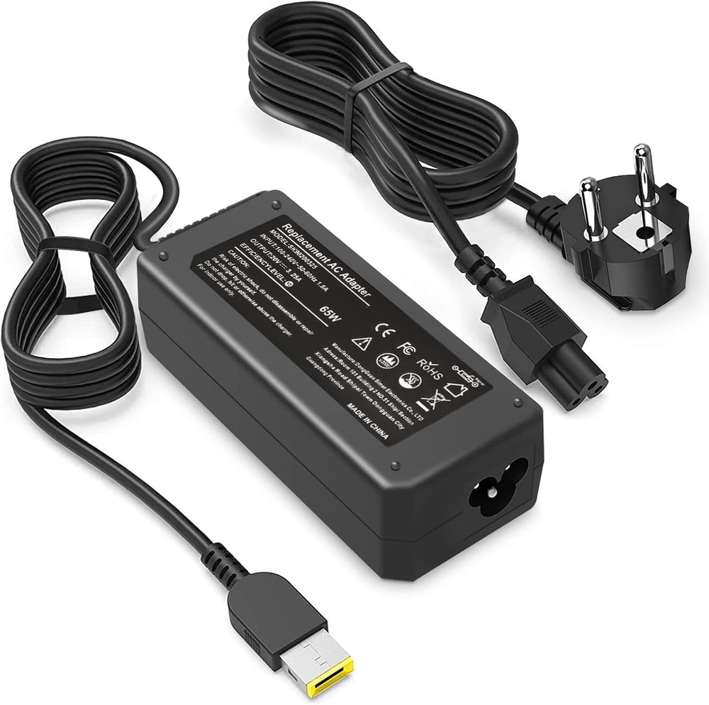 شاحن من بافلاري بتقنية USB، متوافق مع أجهزة الحاسوب المحمولة لينوفو ايديا باد وفليكس، بقوة 65 وات