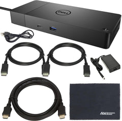 قاعدة توصيل دييلل بيرفورمانس WD 19S WD19S (WD19S180W) 180 وات مع توصيل طاقة 130 وات+ كابل HDMI زوم سبيد + 2 × كابل بمنفذ عرض زوم سبيد + حزمة مشغل ايه او ام