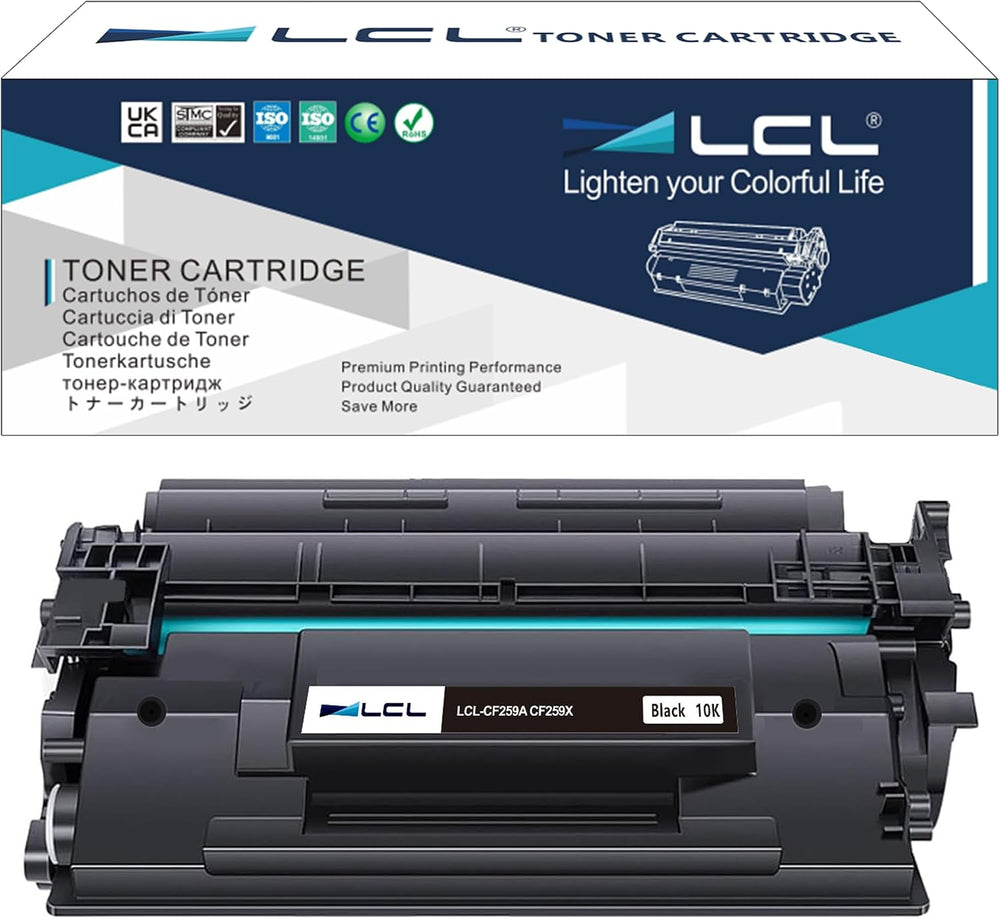 خرطوشة حبر 59A 59X CF259A CF259X (بدون شريحة) متوافقة مع اتش بي ليزر جيت بروM404 M404dw M404dn M404n M428 من ال سي ال - عبوة واحدة