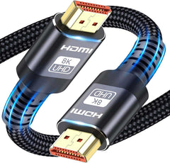كيبل HDMI 2.1 10K 8K من اتيتو، كيبل 5 متر UHD عالي السرعة 48Gbps، كيبلات HDMI (8K@60Hz 7680x4320، 4K@120Hz) يدعم HDR الديناميكي وeARC ودولبي اتموس والمزيد