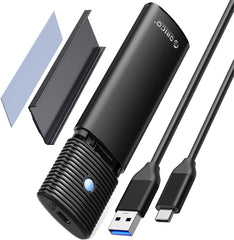 محول M.2 ذاكرة مستديمة ساتا SSD بدون ادوات من اوريكو الومنيوم USB 3.2 - 3.1 الجيل الثاني 10Gbps PCIe NVME 5Gbps NGFF خارجي M2 M2 مفتاح B+M 2230 - 2242 - 2260 - 2280 SSD-PWDM2G2A أسود