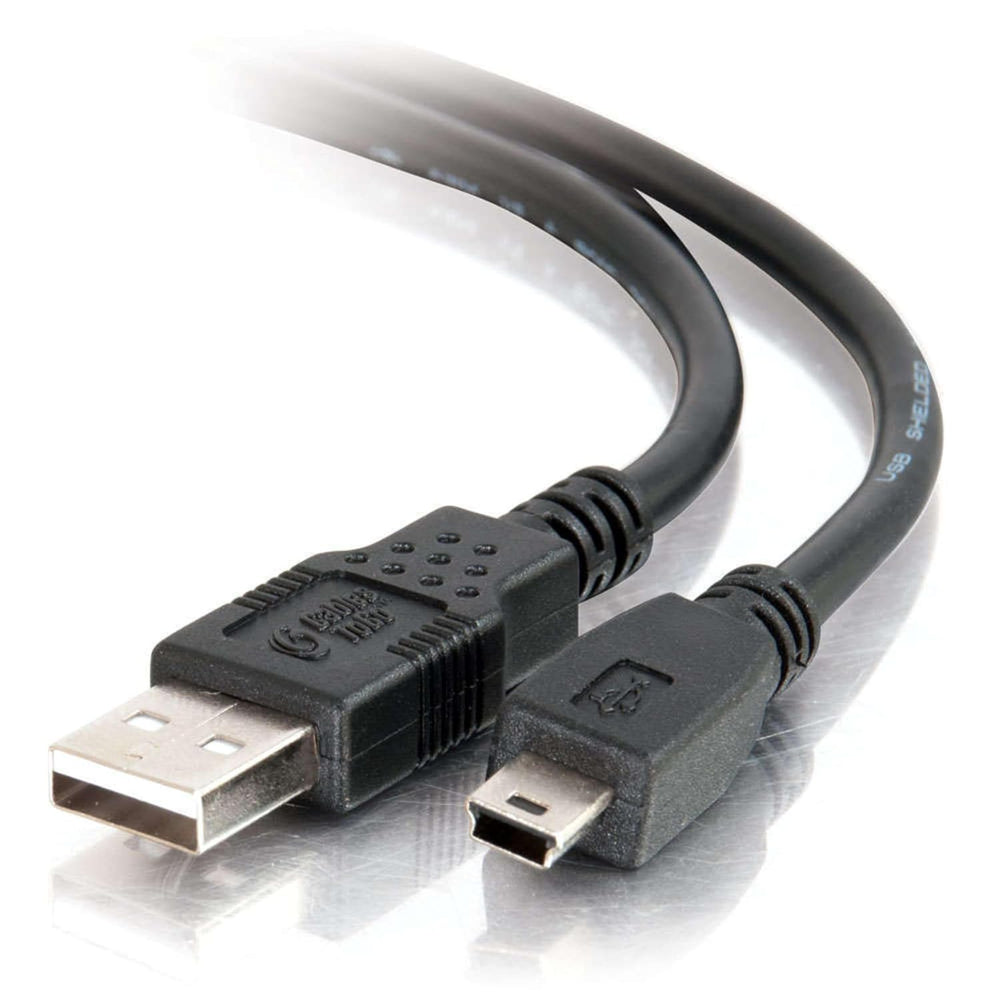 C2G كيبل USB 2.0 ايه الى ميني B بطول 1 متر، مناسب لنقل البيانات وشحن الهواتف الذكية والكاميرات ومشغل MP3 واجهزة المساعد الرقمي الشخصي وغيرها من اجهزة بي