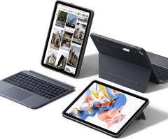 ESR حافظة لجهاز ايباد برو 33 سم مع كيبورد (M5/M4، 2025/2024)، كيبورد مغناطيسي قابل للفصل، اوضاع بورتريه/أفقي، لوحة تحكم باللمس كبيرة في اي مكان، مفاتيح باضاءة خلفية، سلسلة شيفت، رمادي داكن