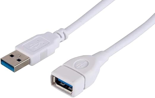 كابل وصلة USB KX 2981 من ذكر إلى USB أنثى 3.0 من كيندكس - رمادي، طول 5 متر