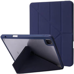 جراب متوافق مع iPad Air 13 بوصة M3/M2 2025/2024 وiPad Pro 12.9 بوصة الجيل السادس/الخامس/الرابع (2022/2021/2020). جراب قابل للطي فائق النحافة، خفيف الوزن، يوفر حماية من الصدمات. (ازرق)
