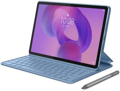 ايديا تاب ديمنستي 6300 RAM 8 جيجا وتخزين 256 جيجا 11.5 بوصة 2.5K IPS 500 nits 90HZ خلفية 8MP وأمامية 5MP 4 مكبرات ومكالمات 5G 7040mAH وبلوتوث 5.2 كيبورد فوليو وقلم لينوفو تاب، أزرق قطبي