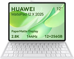 تابلت هواوي ميت باد 12X 2025، 12 بوصة 2.8K وبيبر مات، 144 هرتز، 12+256 جيجا، بطارية 10100 مللي أمبير في الساعة، 66 وات وواي فاي 7، WPS اوفيس، 6 مكبرات صوت، كيبورد مع قلم ام برو مجانًا، أخضر